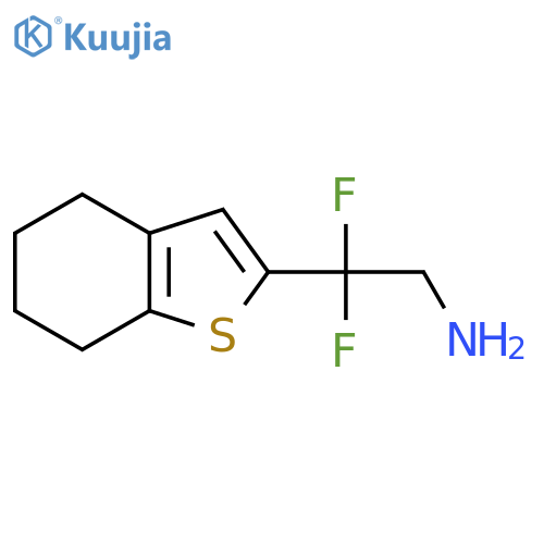 2,2-difluoro-2-(4,5,6,7-tetrahydro-1-benzothiophen-2-yl)ethan-1-amine structure