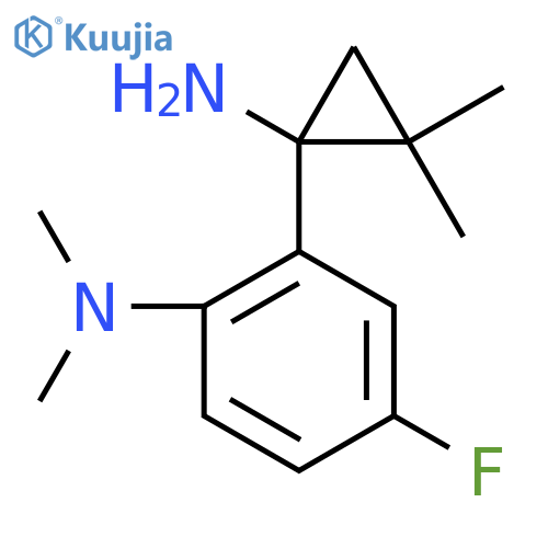 2-(1-amino-2,2-dimethylcyclopropyl)-4-fluoro-N,N-dimethylaniline structure