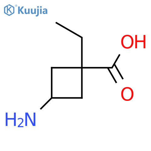 3-amino-1-ethylcyclobutane-1-carboxylic acid structure