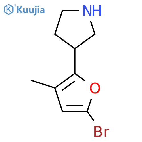 3-(5-bromo-3-methylfuran-2-yl)pyrrolidine structure