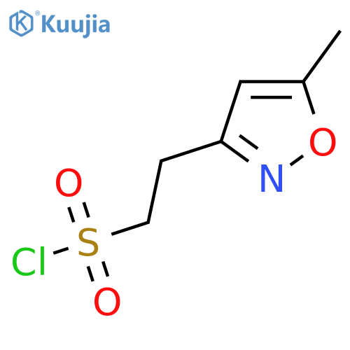 2-(5-methyl-1,2-oxazol-3-yl)ethane-1-sulfonyl chloride structure