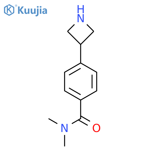 4-(azetidin-3-yl)-N,N-dimethylbenzamide structure