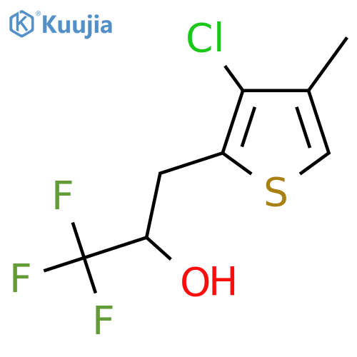 3-(3-chloro-4-methylthiophen-2-yl)-1,1,1-trifluoropropan-2-ol structure