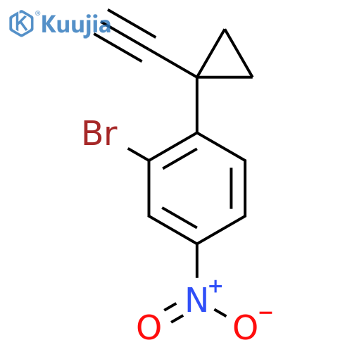 2-bromo-1-(1-ethynylcyclopropyl)-4-nitrobenzene structure