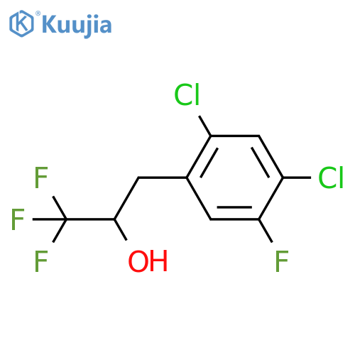 3-(2,4-dichloro-5-fluorophenyl)-1,1,1-trifluoropropan-2-ol structure