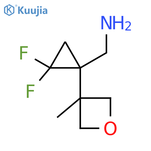 2,2-difluoro-1-(3-methyloxetan-3-yl)cyclopropylmethanamine structure