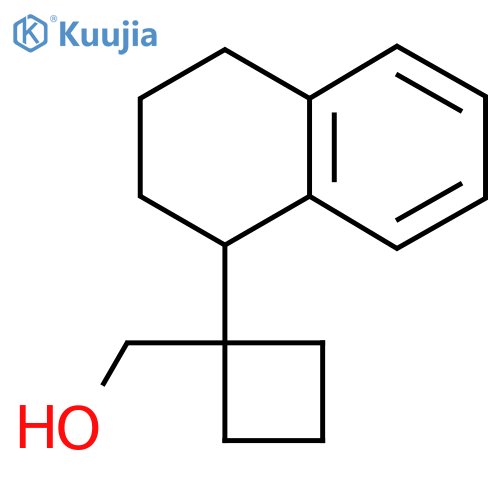1-(1,2,3,4-tetrahydronaphthalen-1-yl)cyclobutylmethanol structure