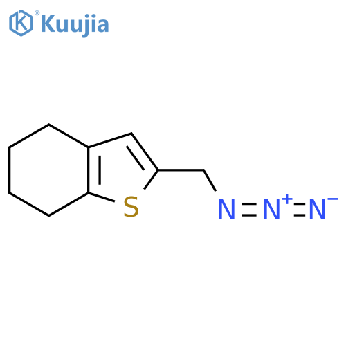 2-(azidomethyl)-4,5,6,7-tetrahydro-1-benzothiophene structure