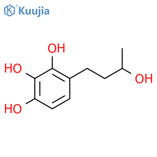 4-(3-hydroxybutyl)benzene-1,2,3-triol structure