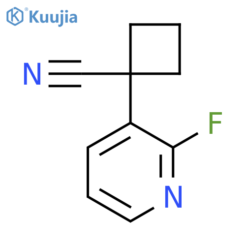 1-(2-Fluoropyridin-3-yl)cyclobutane-1-carbonitrile structure