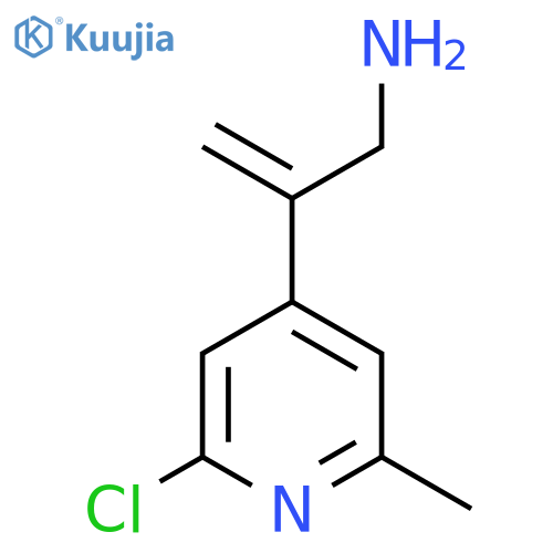 2-(2-chloro-6-methylpyridin-4-yl)prop-2-en-1-amine structure