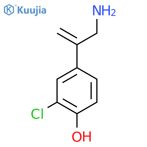 4-(3-Aminoprop-1-en-2-yl)-2-chlorophenol structure