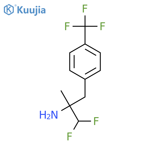 1,1-difluoro-2-methyl-3-4-(trifluoromethyl)phenylpropan-2-amine structure