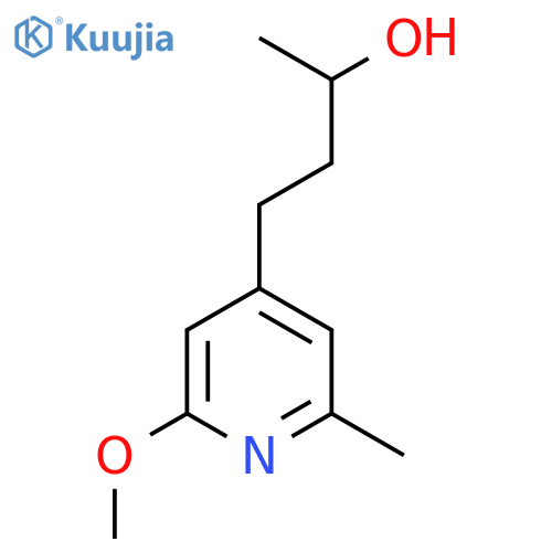 4-(2-methoxy-6-methylpyridin-4-yl)butan-2-ol structure