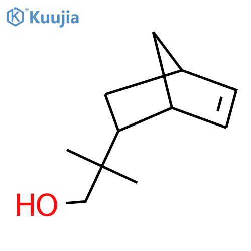 2-{bicyclo2.2.1hept-5-en-2-yl}-2-methylpropan-1-ol structure