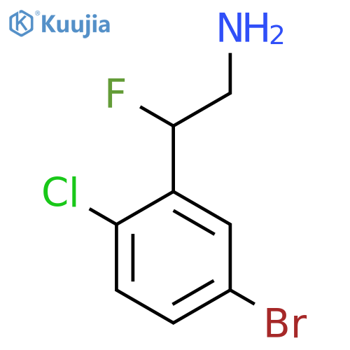 2-(5-bromo-2-chlorophenyl)-2-fluoroethan-1-amine structure