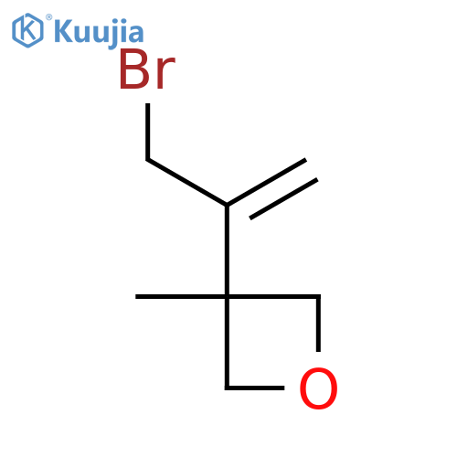 3-(3-bromoprop-1-en-2-yl)-3-methyloxetane structure