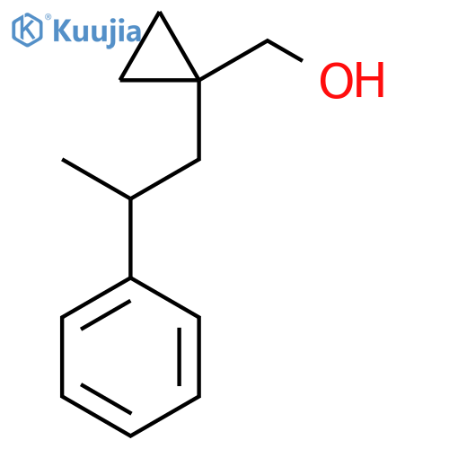 1-(2-phenylpropyl)cyclopropylmethanol structure
