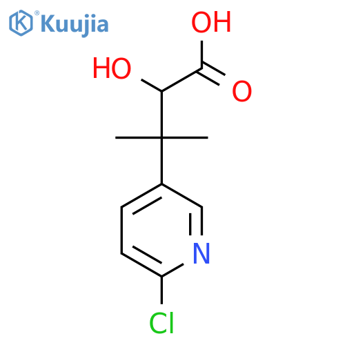 3-(6-Chloropyridin-3-yl)-2-hydroxy-3-methylbutanoic acid structure