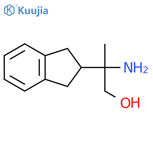 2-amino-2-(2,3-dihydro-1H-inden-2-yl)propan-1-ol structure