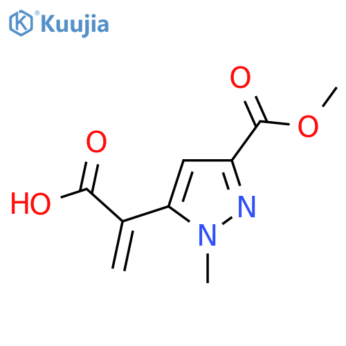 2-3-(methoxycarbonyl)-1-methyl-1H-pyrazol-5-ylprop-2-enoic acid structure