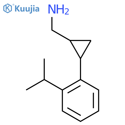 {2-2-(propan-2-yl)phenylcyclopropyl}methanamine structure