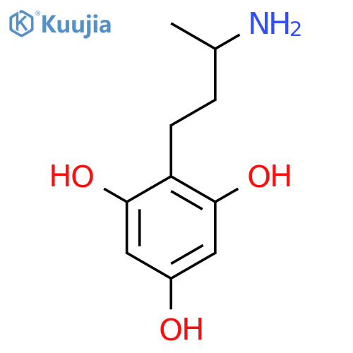 2-(3-aminobutyl)benzene-1,3,5-triol structure