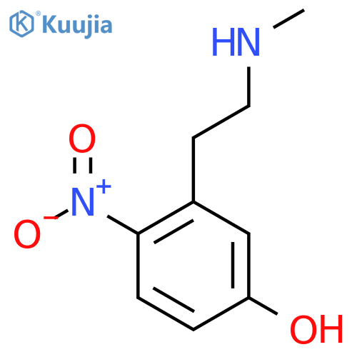 3-2-(methylamino)ethyl-4-nitrophenol structure