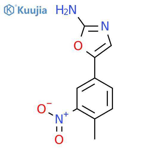 5-(4-methyl-3-nitrophenyl)-1,3-oxazol-2-amine structure