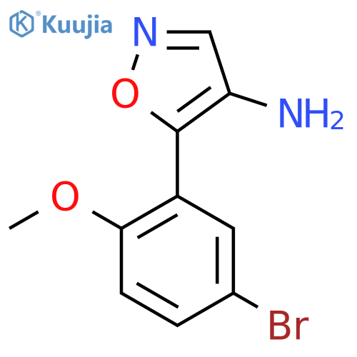 5-(5-bromo-2-methoxyphenyl)-1,2-oxazol-4-amine structure