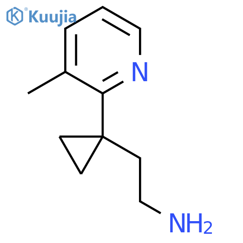 2-1-(3-methylpyridin-2-yl)cyclopropylethan-1-amine structure