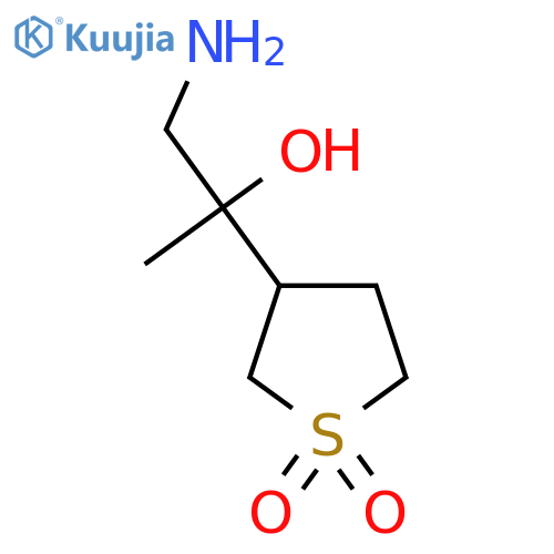 3-(1-amino-2-hydroxypropan-2-yl)-1lambda6-thiolane-1,1-dione structure