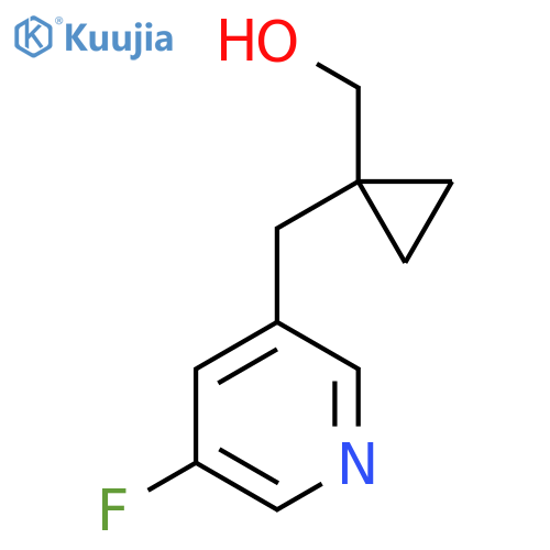 {1-(5-fluoropyridin-3-yl)methylcyclopropyl}methanol structure