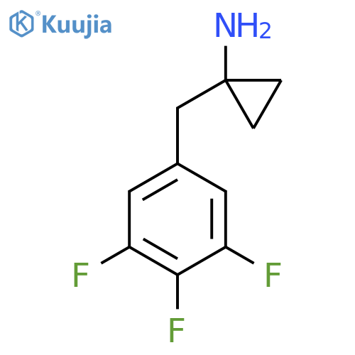 1-(3,4,5-trifluorophenyl)methylcyclopropan-1-amine structure