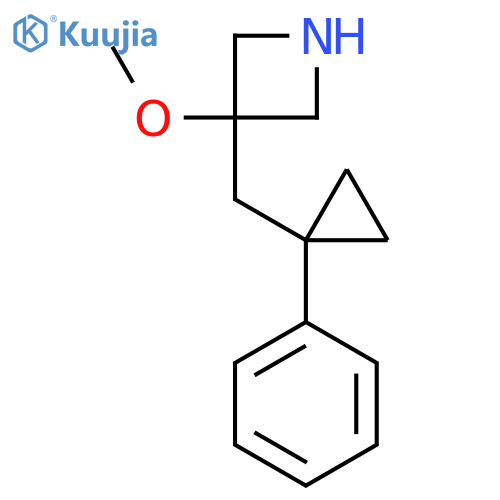 3-methoxy-3-(1-phenylcyclopropyl)methylazetidine structure