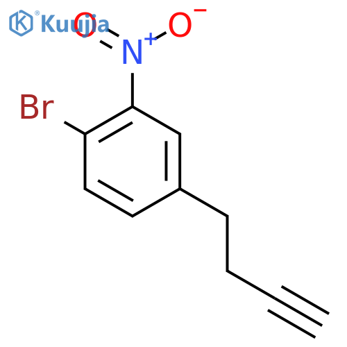 1-bromo-4-(but-3-yn-1-yl)-2-nitrobenzene structure