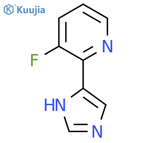 3-fluoro-2-(1H-imidazol-4-yl)pyridine structure