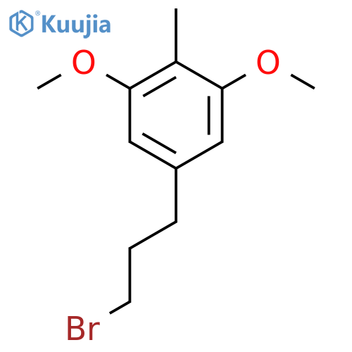 5-(3-bromopropyl)-1,3-dimethoxy-2-methylbenzene structure