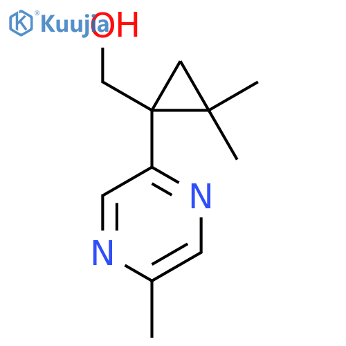 2,2-dimethyl-1-(5-methylpyrazin-2-yl)cyclopropylmethanol structure