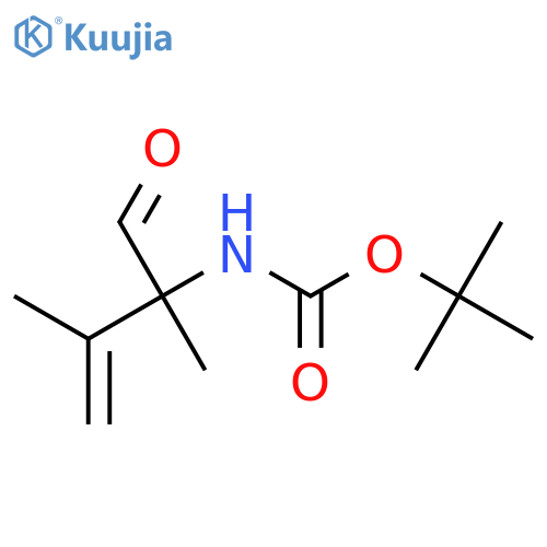 tert-butyl N-(2,3-dimethyl-1-oxobut-3-en-2-yl)carbamate structure