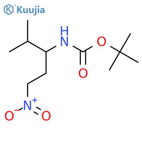 tert-butyl N-(4-methyl-1-nitropentan-3-yl)carbamate structure
