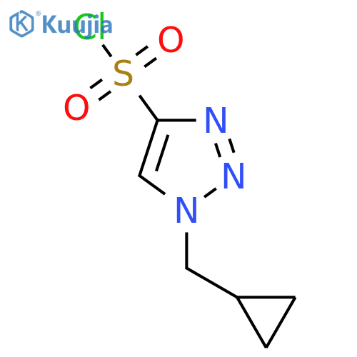1-(cyclopropylmethyl)-1H-1,2,3-triazole-4-sulfonyl chloride structure
