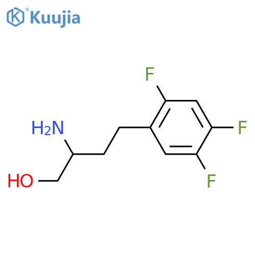 2-amino-4-(2,4,5-trifluorophenyl)butan-1-ol structure