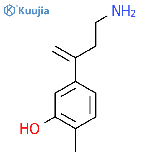 5-(4-aminobut-1-en-2-yl)-2-methylphenol structure