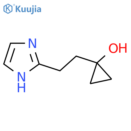 1-2-(1H-imidazol-2-yl)ethylcyclopropan-1-ol structure