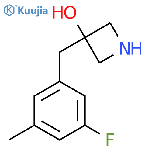 3-(3-fluoro-5-methylphenyl)methylazetidin-3-ol structure