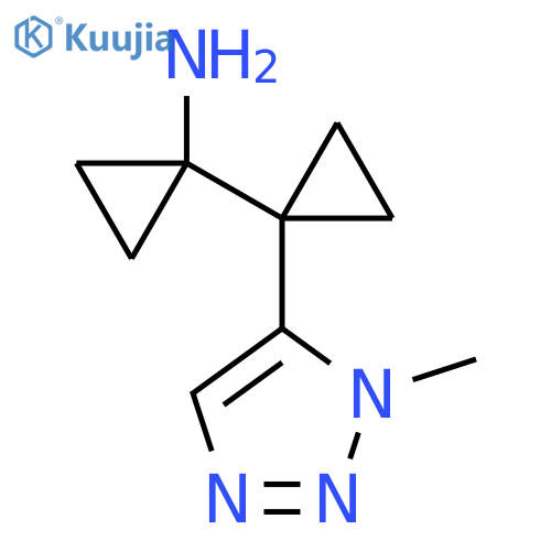 1-1-(1-methyl-1H-1,2,3-triazol-5-yl)cyclopropylcyclopropan-1-amine structure