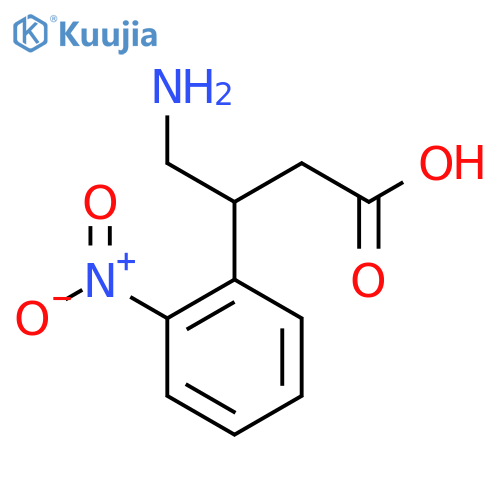 4-amino-3-(2-nitrophenyl)butanoic acid structure