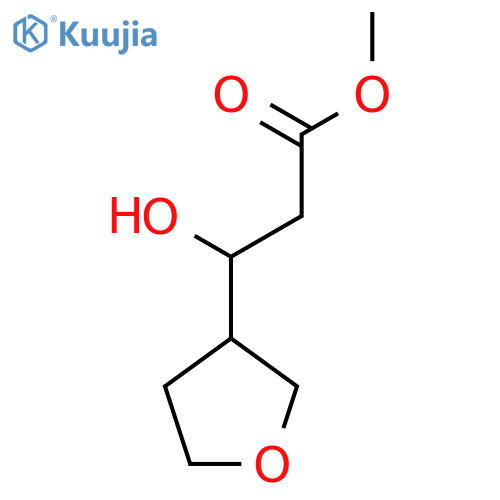 methyl 3-hydroxy-3-(oxolan-3-yl)propanoate structure