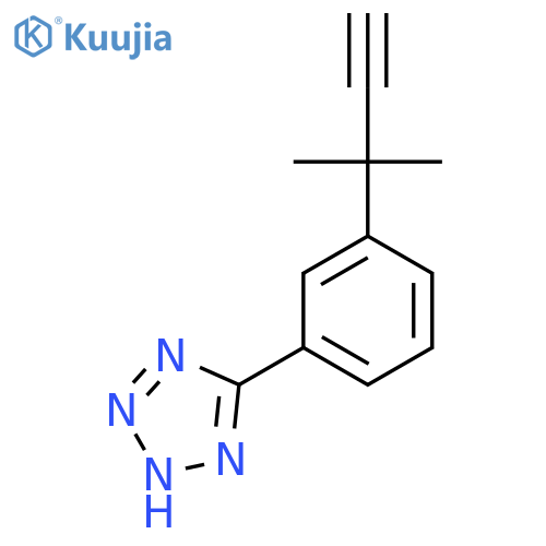 5-3-(2-methylbut-3-yn-2-yl)phenyl-1H-1,2,3,4-tetrazole structure